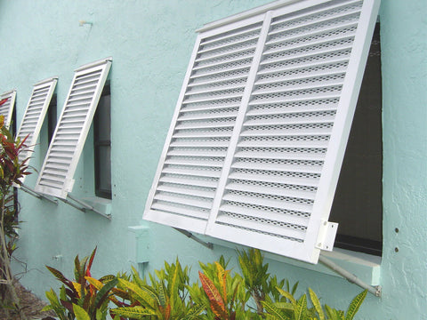 46" x 45" Impact Bahama Shutter 