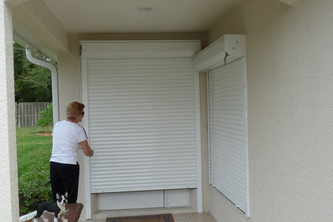 53.25" x 89" Rolling Hurricane Shutter - 40 mm 